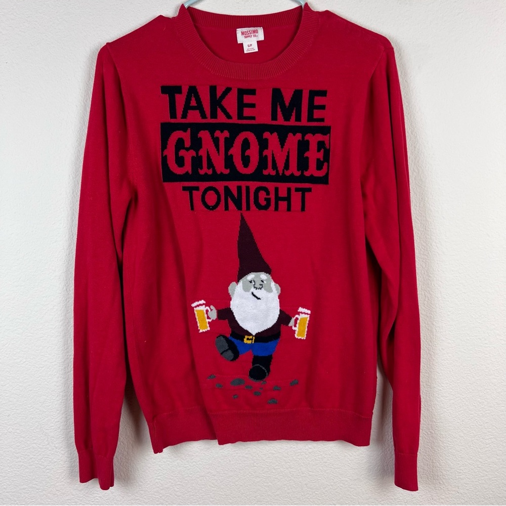 Take Me Gnome Tonight Ugly Christmas Sweater